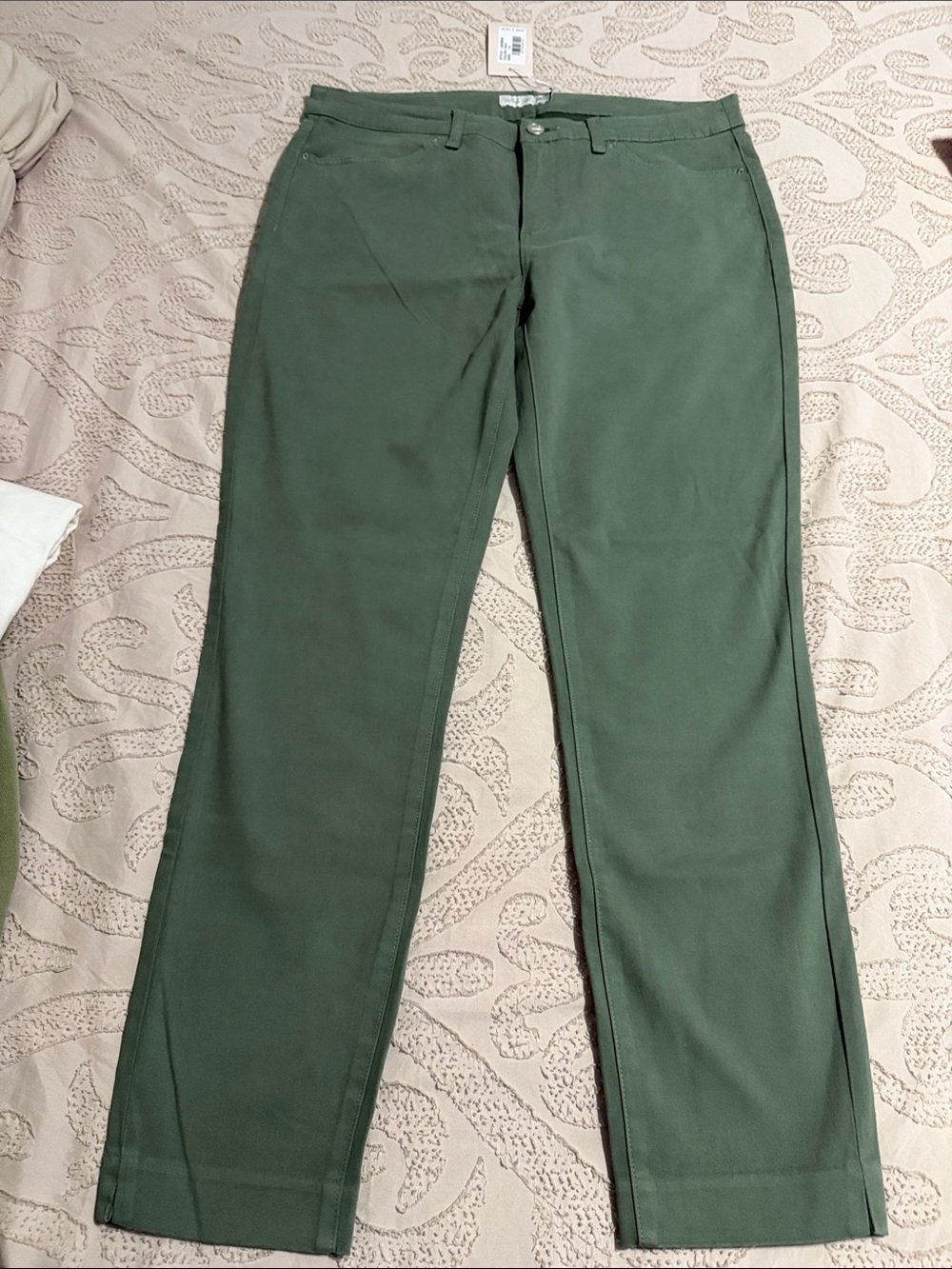 Womens Peter Millar Straight Leg Pants in Forest Green NWT 12